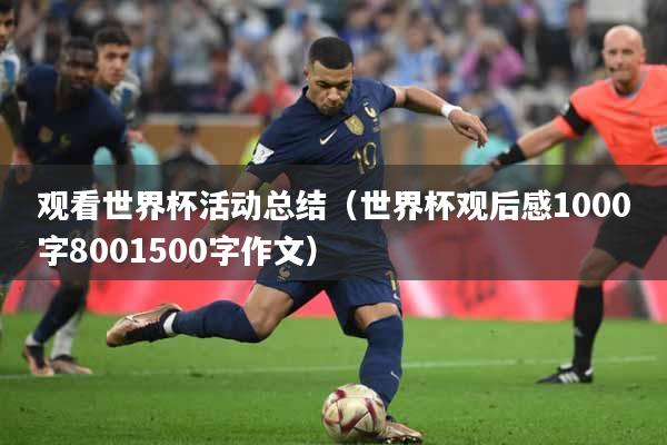 观看世界杯活动总结（世界杯观后感1000字8001500字作文）