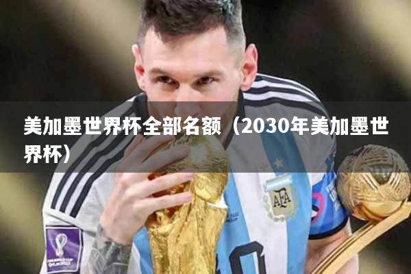 美加墨世界杯全部名额（2030年美加墨世界杯）
