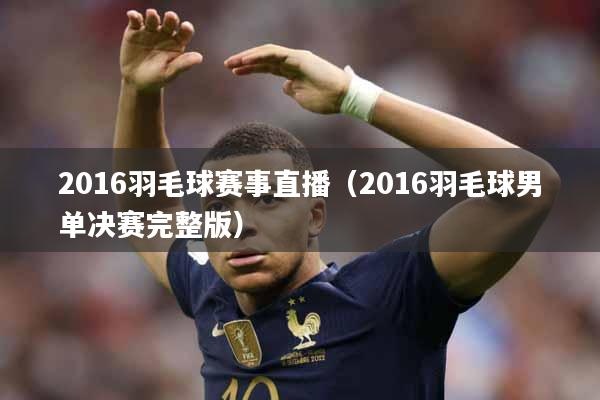 2016羽毛球赛事直播（2016羽毛球男单决赛完整版）