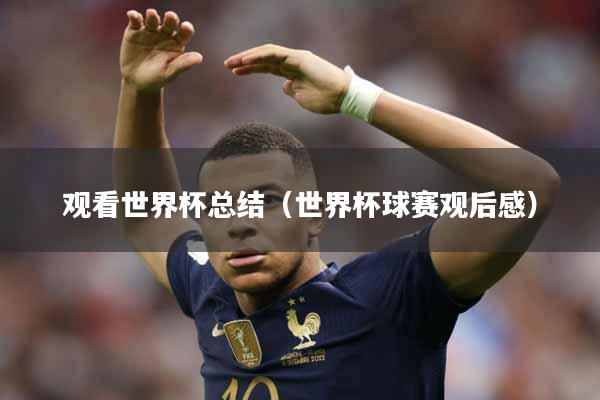 观看世界杯总结（世界杯球赛观后感）