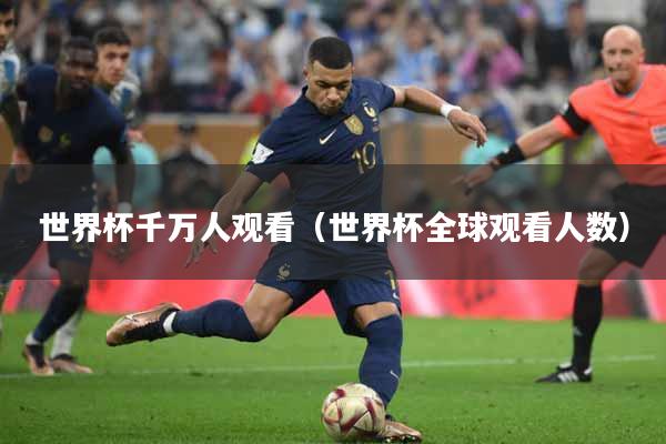 世界杯千万人观看（世界杯全球观看人数）