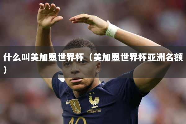 什么叫美加墨世界杯（美加墨世界杯亚洲名额）